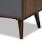 Baxton Studio Garrick Modern and Contemporary Two-Tone Grey and Walnut Brown Finished Wood 1-Drawer TV Stand 180-11226-Zoro - alternate 8